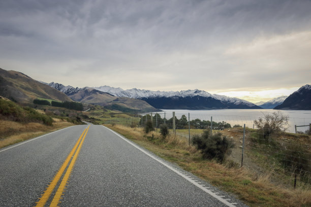 新西兰美丽的道路图片下载