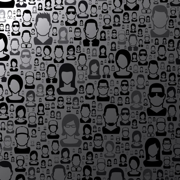 抽象灰色背景-人模式图片下载