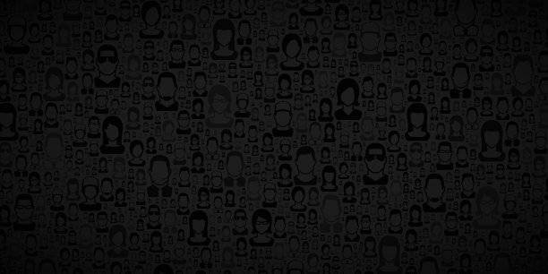抽象的黑色背景-人物图案图片下载