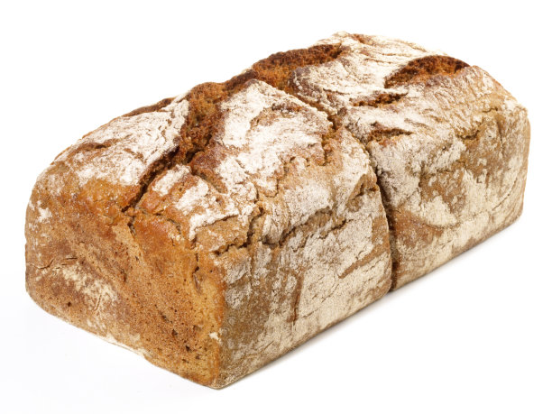 锡面包-白底面包-孤立图片下载