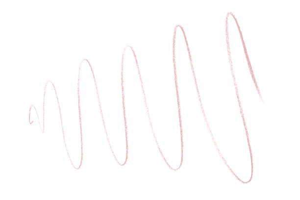 粉红色的铅笔笔画孤立在白色的背景。图片下载