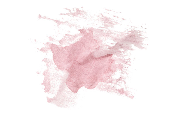 粉红色水彩背景。艺术手绘。隔离在白色背景上图片下载