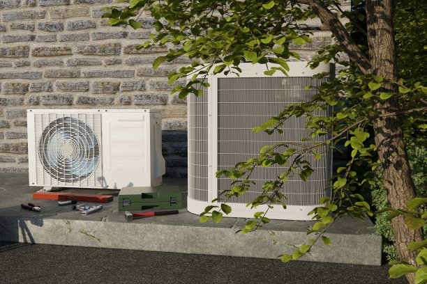 室外空调3d渲染图片下载