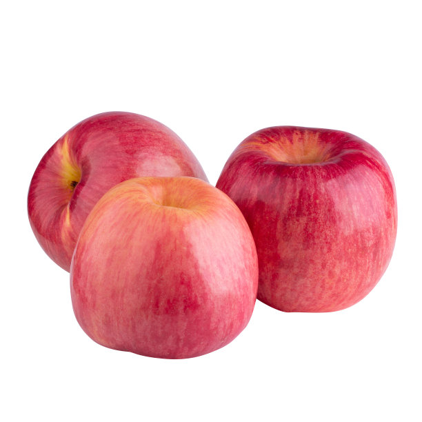 白色背景上孤立的红苹果图片下载
