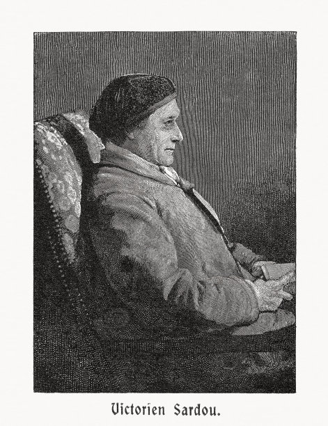 维多利亚·萨都(1831-1908)，法国木刻剧作家，1900年出版图片下载