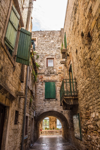 克罗地亚斯普利特的街道图片下载