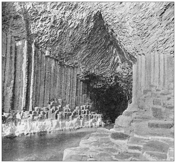 苏格兰古老的旅行照片:斯塔法岛，芬格尔洞穴图片下载