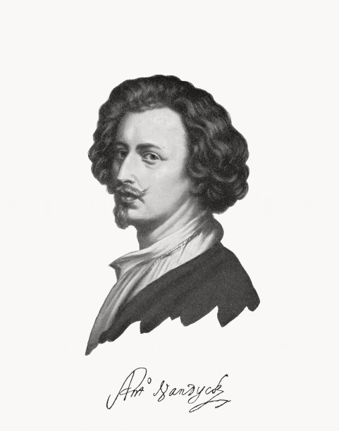 安东尼·凡·戴克(佛兰德斯画家，1599-1641)，照片半色调印刷，1899图片下载