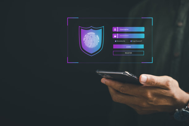 通过智能手机上的未来生物指纹扫描仪安全地访问个人财务数据图片下载