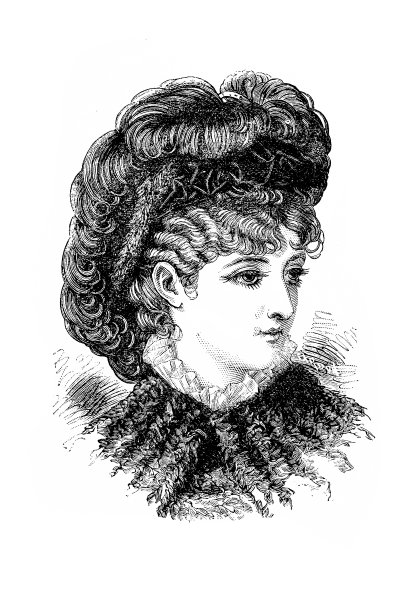 维多利亚时代的时尚女性，帽子图片下载