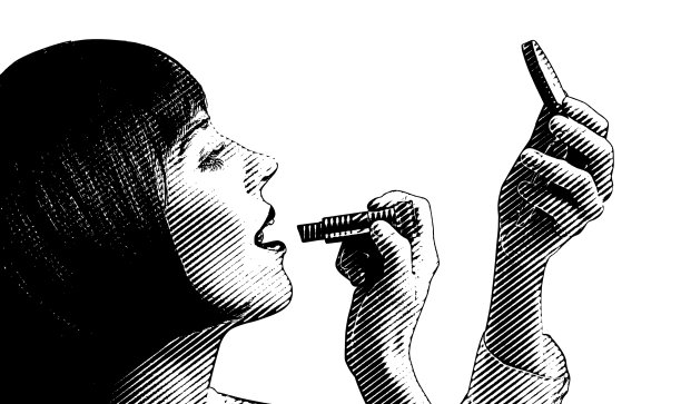 女人用口红图片下载