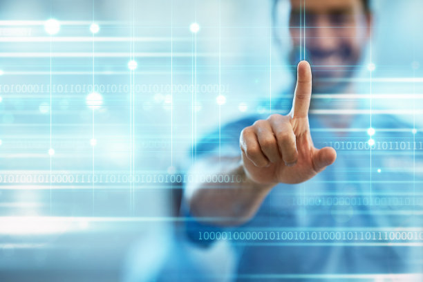 为全息图、数字接口和网络覆盖、护士和医院人手三维。医学，医疗保健和未来与人的技术，创新和ui系统的特写图片下载