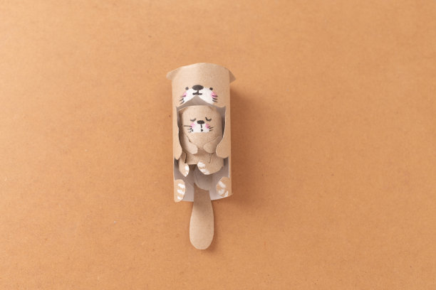 废物回收，为孩子们DIY简单的纸工艺品图片下载