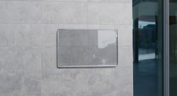 用于砖墙编辑的空白透明板图片下载