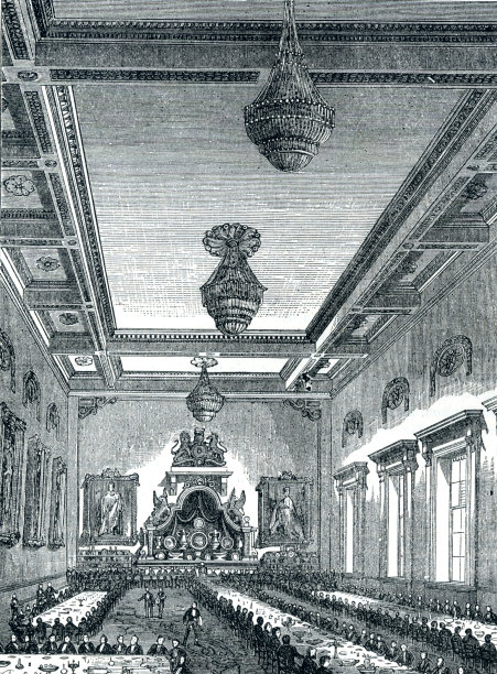 英国伦敦的杂货店大厅内部图片下载