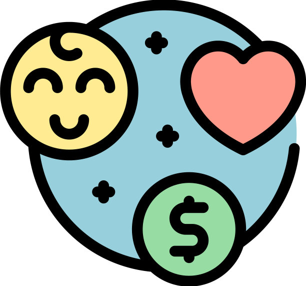 子女抚养图标扁平图片下载