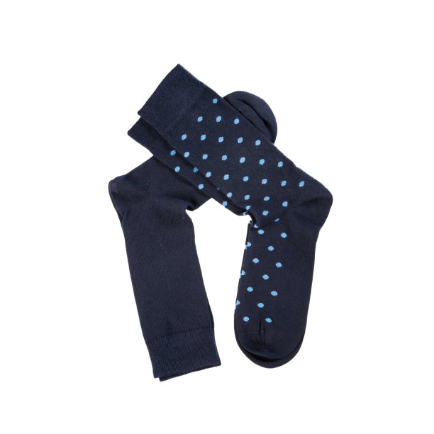 黑色棉袜，无花纹，蓝色圆点，动作捕捉设计图片下载