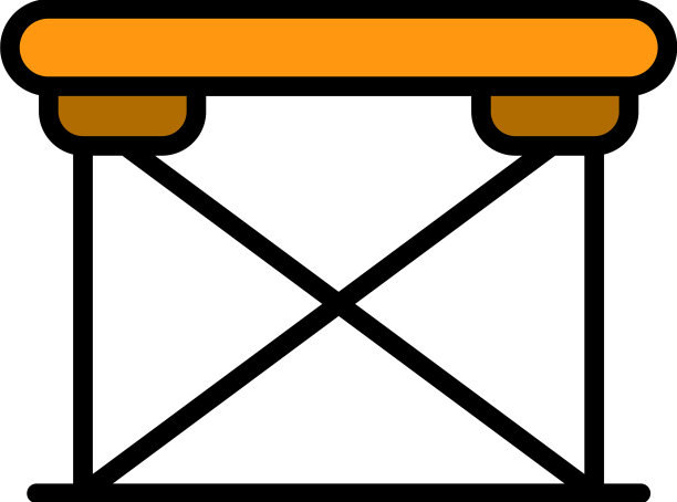 露营桌图标平图片下载