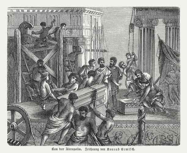 公元前5世纪雅典卫城的建造图片下载