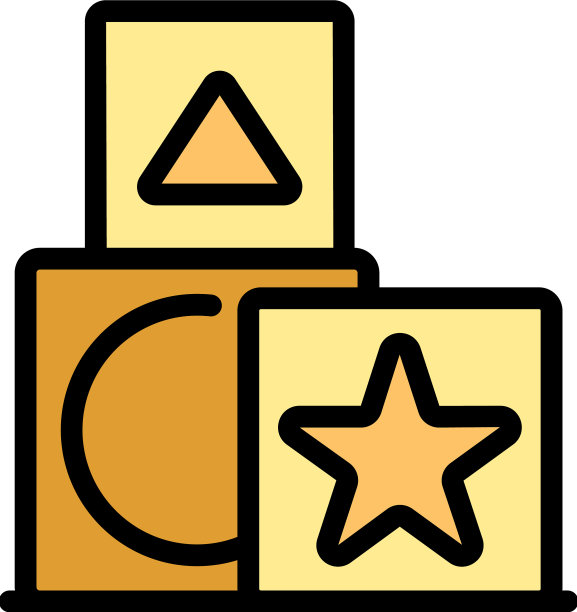 立方体玩具马达精图标平图片下载