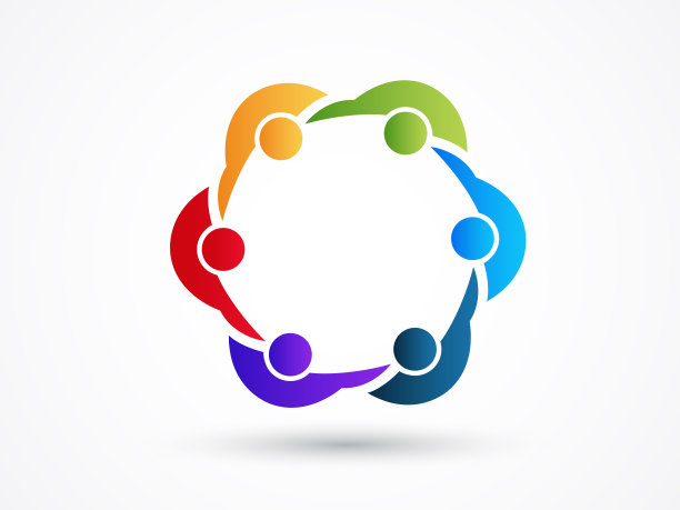 标志团队合作团结企业人图片下载