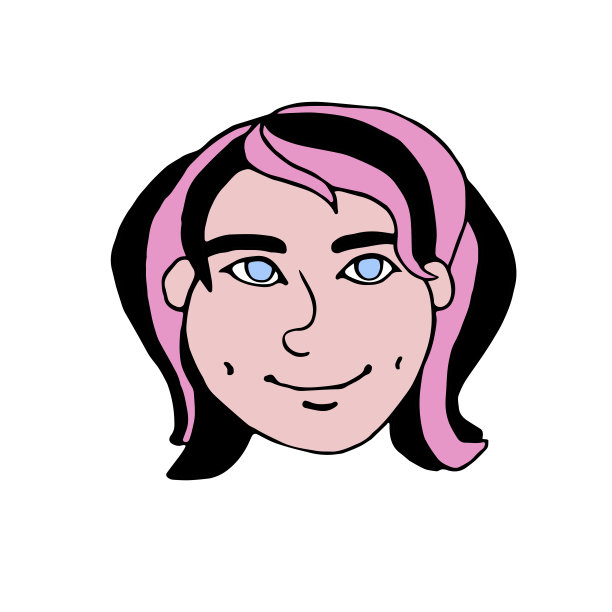 手绘女孩的头，脸孩子在卡通涂鸦平面风格。矢量颜色可爱的插图，剪贴画。孩子们是不同的和美丽的图片下载