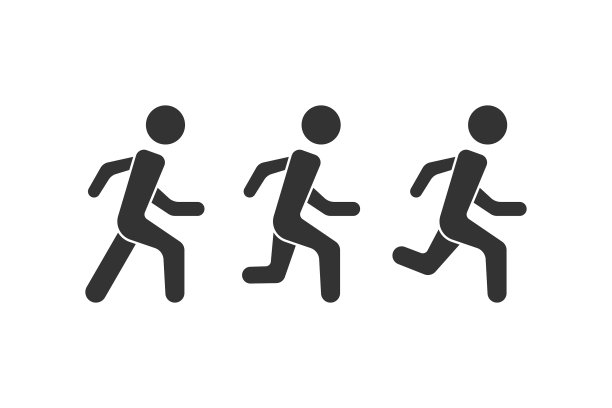 运行图标集矢量设计。图片下载