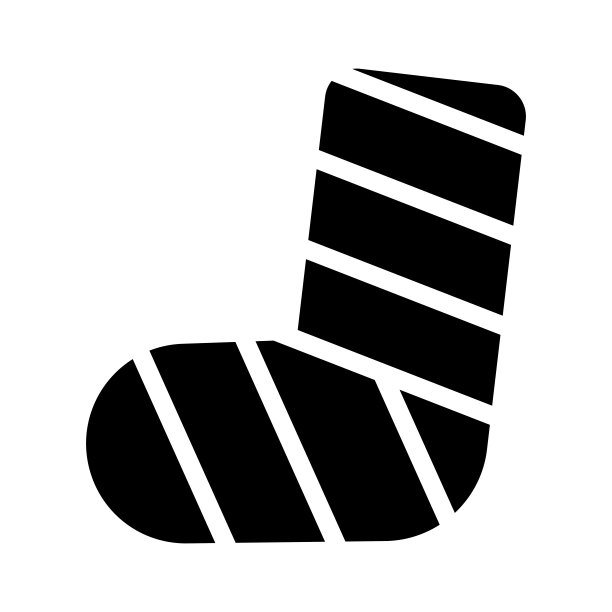 腿在一个铸造孤立的矢量轮廓图片下载