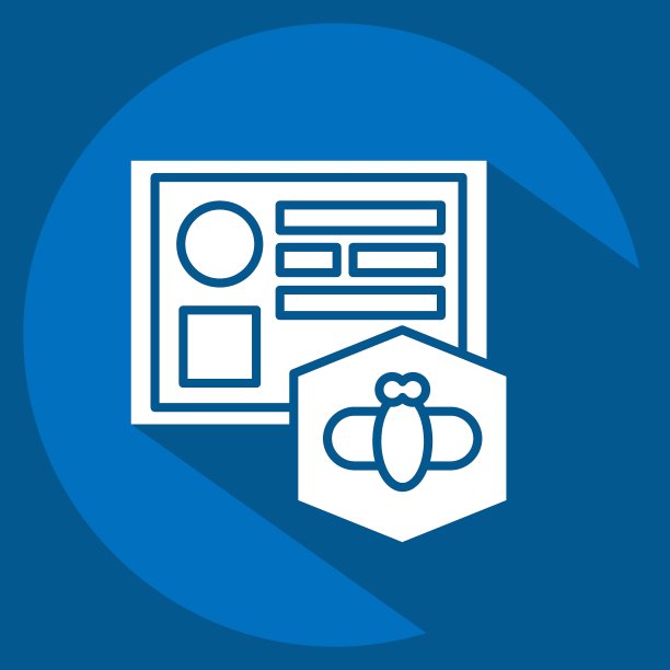 图标的证书。与蜂房符号有关。长影式。简单的设计可编辑。简单的说明图片下载