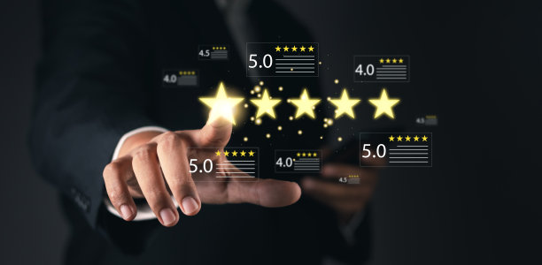 客户或用户对在线应用程序的服务体验进行评价，评论满意度反馈调查，客户可以评估服务质量，从而获得企业的声誉排名。图片下载