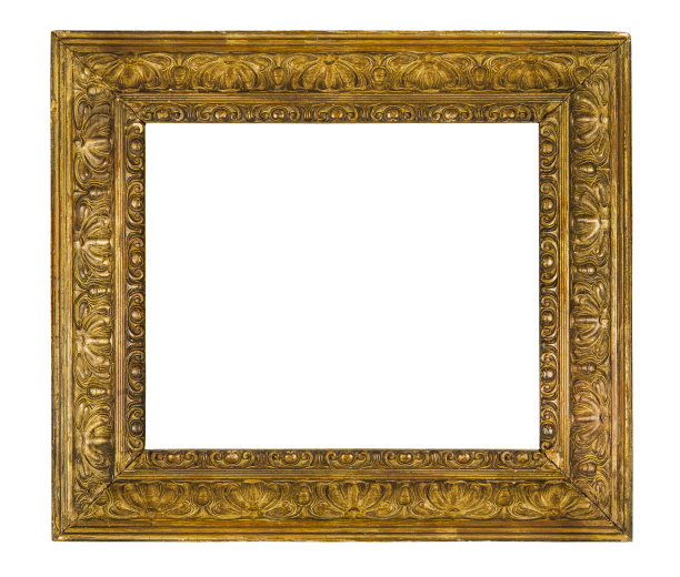 白色背景的空木制相框图片下载