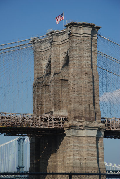 纽约的布鲁克林大桥图片下载