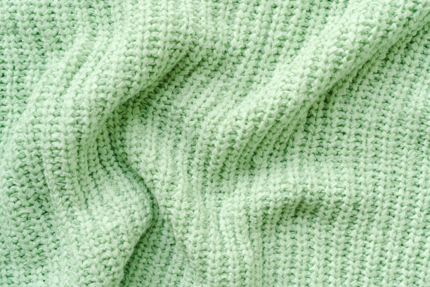 薄荷色针织毛衣质地图片下载