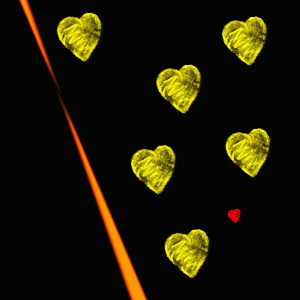 金色的心图片下载