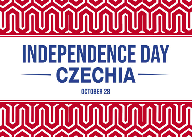 捷克独立日快乐背景插图。十月二十八日捷克独立日壁纸图片下载
