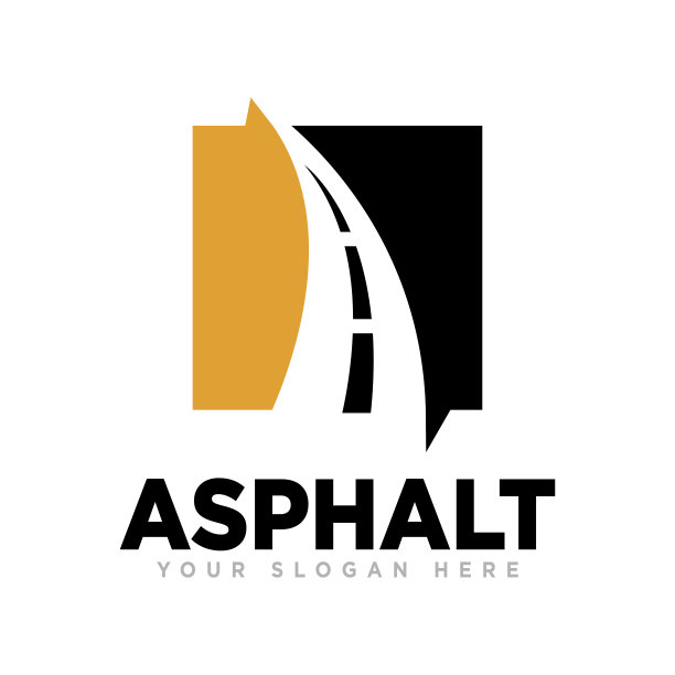 沥青标志设计插图图片下载
