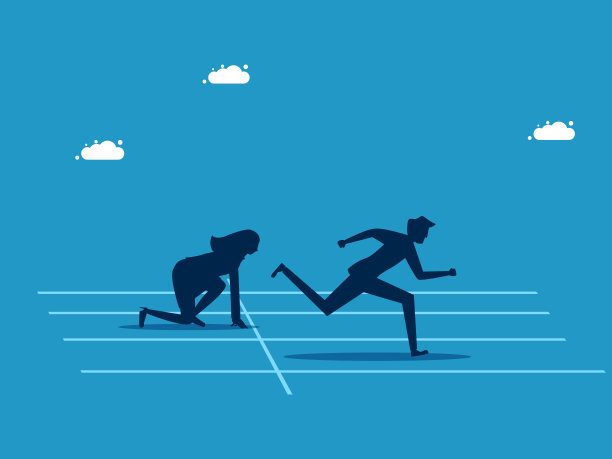 先起飞。人类开始跑在竞争对手前面图片下载