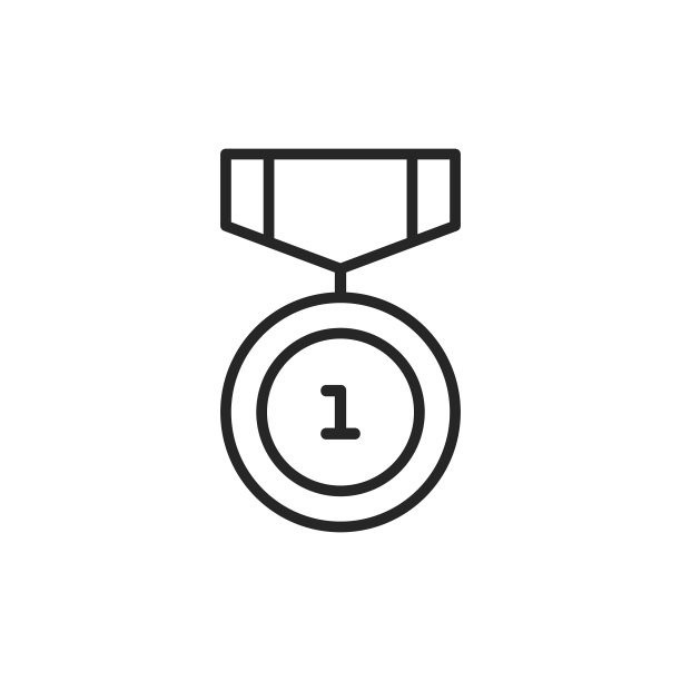 金牌线图标。可编辑的中风。像素完美。移动和网络。图片下载