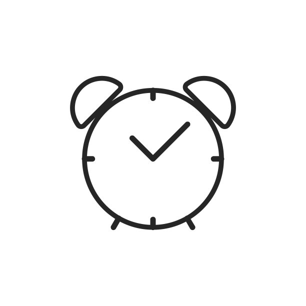 闹钟线路图标。可编辑的中风。像素完美。移动和网络。图片下载