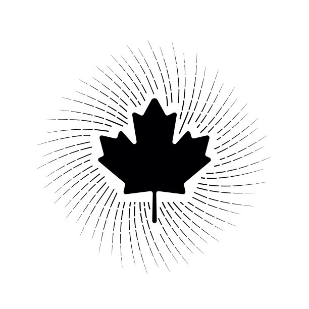 枫叶图标。加拿大的象征。矢量插图。股票插图图片下载