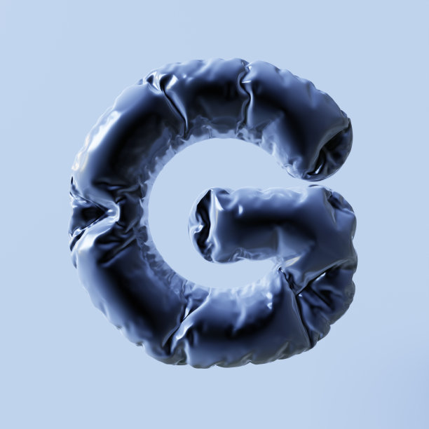 充气，泡沫3d字母G。图片下载