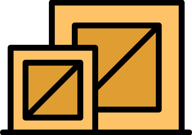 工厂盒子图标扁平图片下载