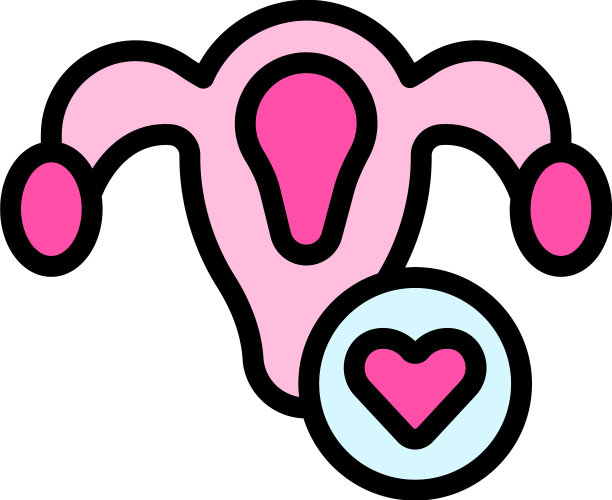 女性生殖健康图标扁平图片下载