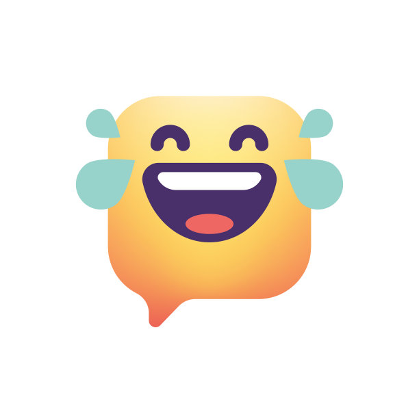 Emoticon设计色彩渐变圆方思想泡泡图片下载