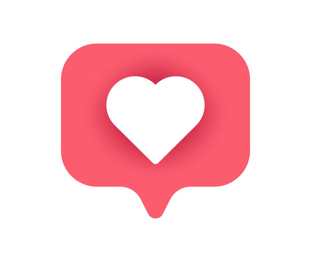 语音泡泡上的心形图片下载