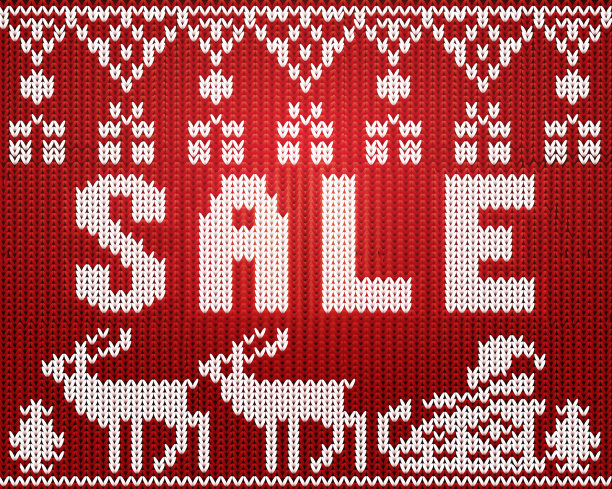 针织北欧图案圣诞节销售图片下载