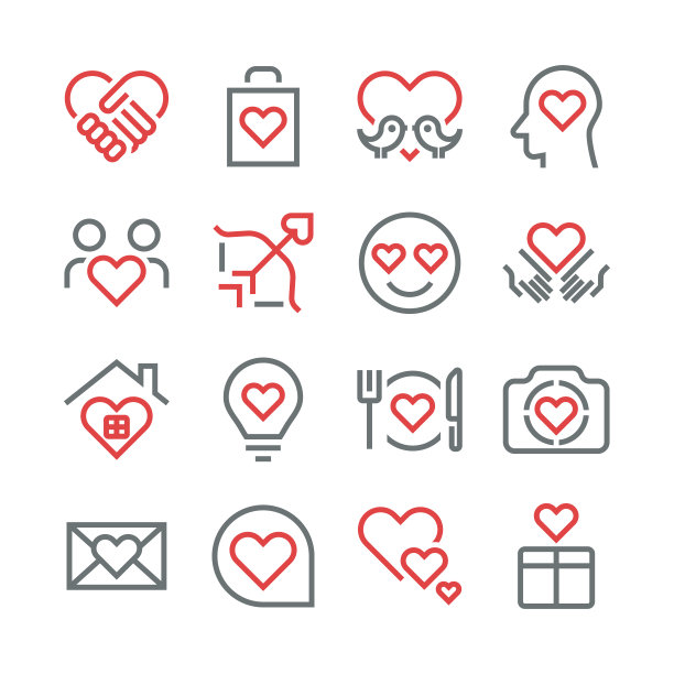 爱与情人节图标图片下载