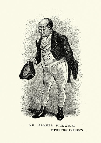 塞缪尔·匹克威克选自查尔斯·狄更斯的《匹克威克文集图片下载