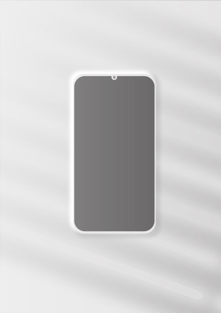 手机模型模板与阴影剪影效果图片下载