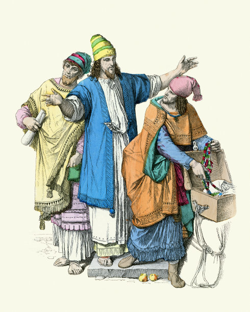古代以色列的服饰，犹太男人图片下载